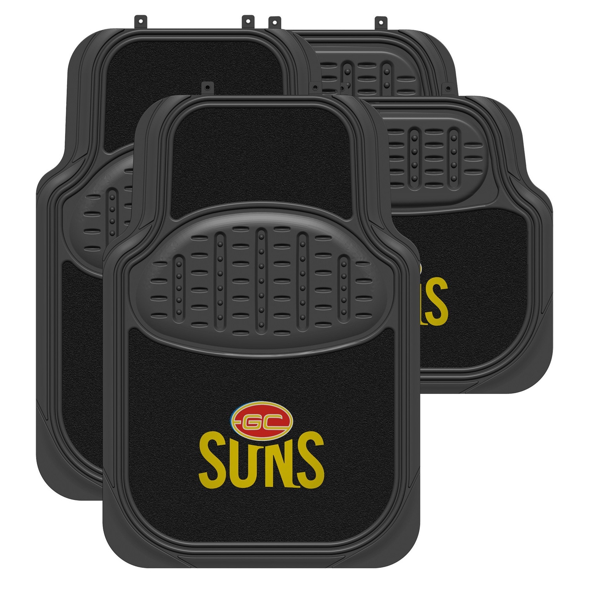 AFL GOLD COAST SUNS Car Floor Mats : 4 piece set