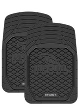 RIP CURL DEEP DISH RUBBER car floor mats in BLACK