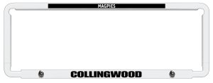 AFL COLLINGWOOD MAGPIES Number Plate Frame