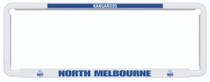AFL NORTH MELBOURNE KANGAROOS Car Number Plate Frame