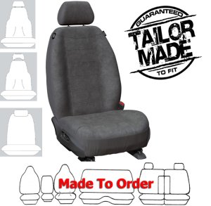 PLATINUM VELOUR car seat covers GREY : Size CUSTOM MADE
