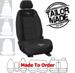 RM WILLIAMS Mesh Car Seat Covers BLACK : Size CUSTOM MADE