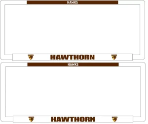 AFL HAWTHORN HAWKS Car Number Plate Frames