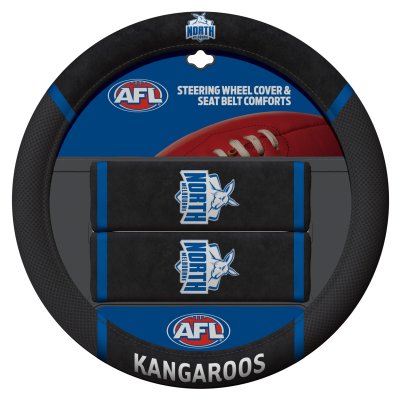 AFL NORTH MELBOURNE KANGAROOS steering wheel cover