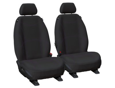Getaway NEOPRENE car seat covers BLACK with PURPLE STITCH