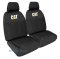 CATERPILLAR COTTON CANVAS (13oz) Front Car Seat Covers BLACK : Universal Size 30